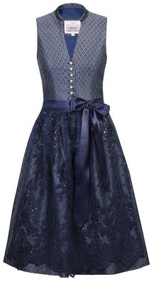 Dirndl Viola 58er Länge dunkelblau