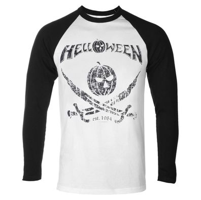 Helloween- Pirate Baseballshirt schwarz/ weiß - Longsleeve NEU & Official