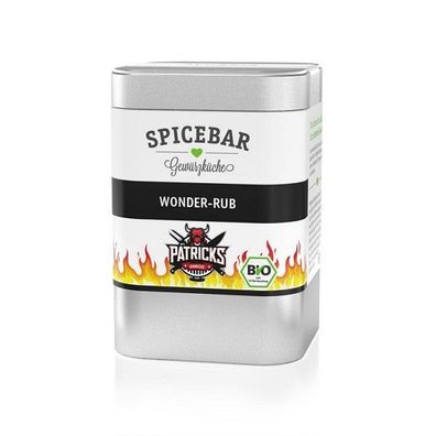 Patricks BBQ-Wonder Rub Gewürzzubereitung für BBQ, bio Gewürz Topqualität Spicebar