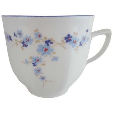 Kaffeetasse 7,3 cm Winterling Marktleuthen Blumendekor Blau