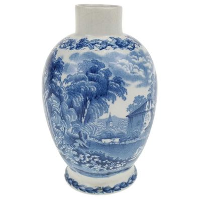 Vase ohne Deckel Booths British Scenery blau