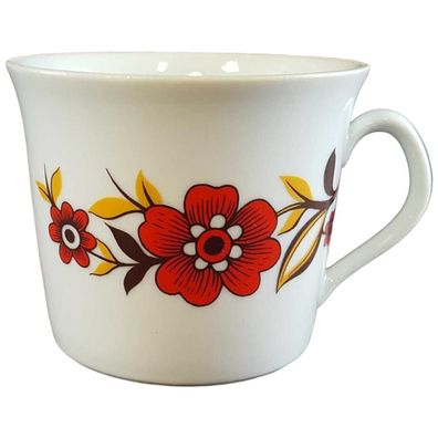 Kaffeetasse Tirschenreuth Rote Blumen