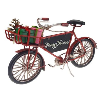 vianmo Blechmodell Fahrrad im Weihnachtsstil Weihnachten