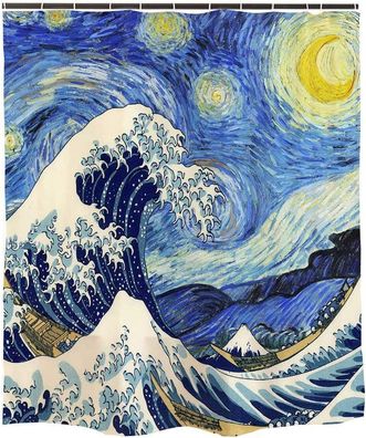 Van Gogh Starry Night Duschvorhang Badezimmerzubehör