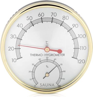 Saunaraumthermometer Metallzeigerthermometer Hygrometer Hygrometer-Thermometer für Sa