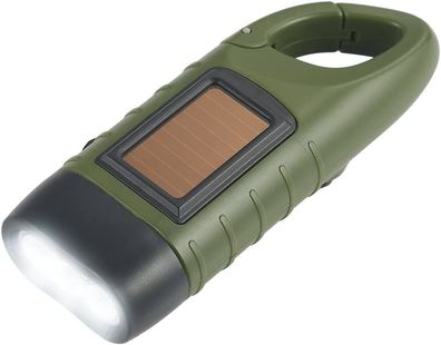 Solar-Taschenlampe, Solar-LED-Taschenlampe und wiederaufladbare Handkurbel-Taschenlam