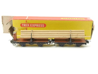 Trix Express H0 3443 Dreschemelwagen mit Langholz DB E532