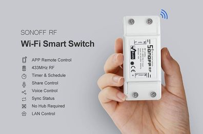 Sonoff RF R2 Smart Switch WiFi + 433MHZ
