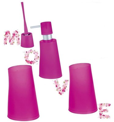Move Frosty Pink Rosa 4 Teilige Badset/ Badezimmer Sortiment