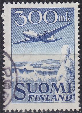 Finnland Finland SUOMI [1950] MiNr 0384 ( O/ used ) Flugzeug