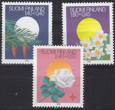 Finnland Finland SUOMI [1988] MiNr 1044-46 ( * */ mnh ) Rotes Kreuz