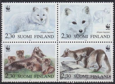 Finnland Finland SUOMI [1993] MiNr 1202-05 4er ( * */ mnh ) Tiere