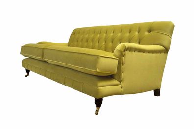 Chesterfield Sofa Polster Couch 3 Sitzer Gelb Gelb Sofas Couchen