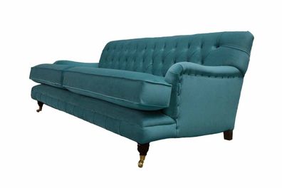 Designer Sofa 3 Sitzer Chesterfield Couch Polster Sitz Dreisitzer Textil