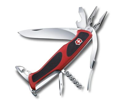 Victorinox Ranger 74 Grip 130 mm rot/ schwarz Blister