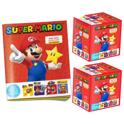 Panini Super Mario Sticker - Play Time (2023) - 1 Album + 2 Display Sammelsticker