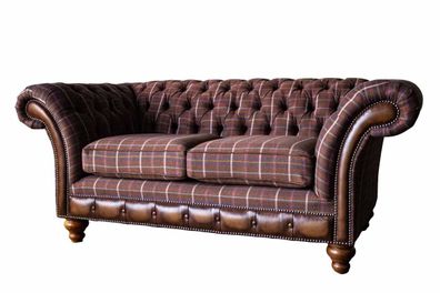 Chesterfield Zweisitzer Möbel 2 Sitzer Sofa Couch Polster Lounge Couchen