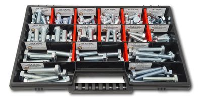 Sechskantschrauben Sortiment M8-M10 / / 10mm-50mm 110 tlg. Schraubenbox DIN 933