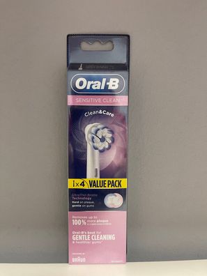 Oral-B Sensitive Clean 2x4 Stück Aufsteckbürste / Bürste Clean & Care OVP