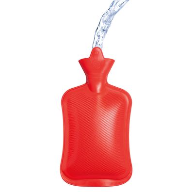 Wärmflasche 2 Liter Rot 31,5x18,5cm