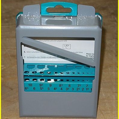 Bohrer Leer - Kassette 1-10 mm in 0, 5mm Schritten