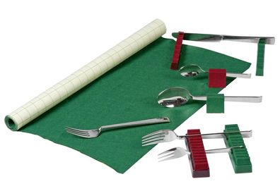 Buchholz Besteckhalter für 64 Teile 70x45cm grün