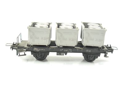 Trix Express H0 3457 Behältertragwagen mit Ladung "von Haus zu Haus" DB E532