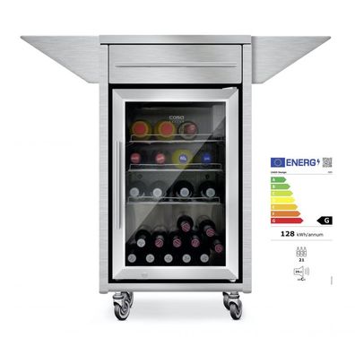 Caso Barbecue-Counter und Cool-R Kühlschrank Umbauschrank mit Barbecue Cooler EEK: F