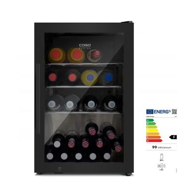 Caso Barbecue Cooler Black R Outdoor Getränkekühlschrank mit Rechtsanschlag EEK: F /