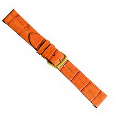 Louisiana Clip Ersatzband Uhrenarmband Kalbsleder Orange 20473G