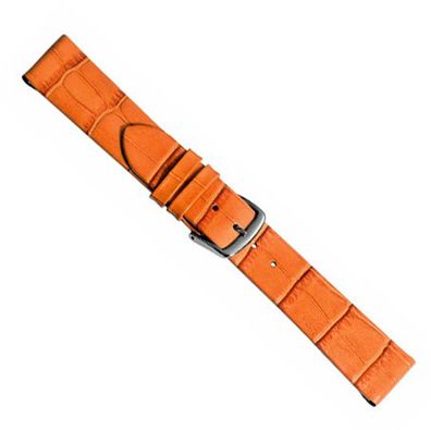 Louisiana Clip Ersatzband Uhrenarmband Kalbsleder Orange 20474S