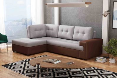 FURNIX Ecksofa Camilio Sofa mit Bettkasten Schlaffunktion Couch L-Form PR92MA124