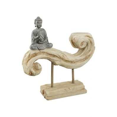 Gilde Poly Figur/ Teelichthalter Buddha
