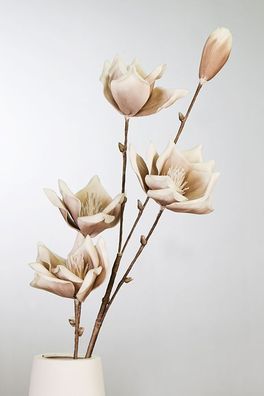 GILDE Foam Flower Lagarto taupe/ weiss 5 Blüten