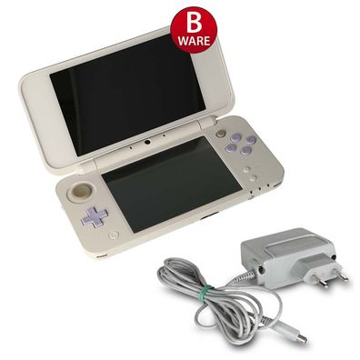 Nintendo New 2DS XL Konsole in Weiss Lavendel + original Ladekabel #28B