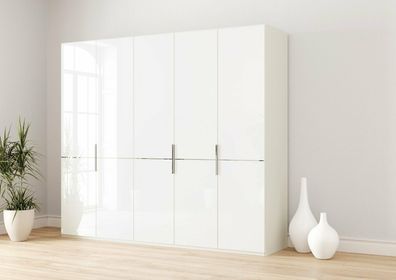 Kleiderschrank weiß / Glas weiß/ Spiegel Imola 2023