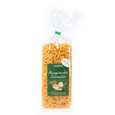 Hausgemachte Eiernudeln - Knoblauch-Nudeln (Spirelli)