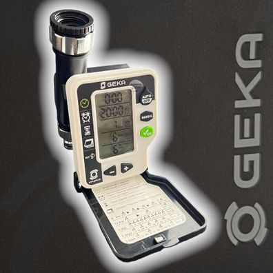 GEKA Bewässerungscomputer digital mit 1 Ausgang und G3/4 + G1 Hahnadaptern
