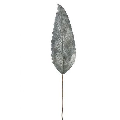 GILDE Deko Foam Flower Philodendronblatt in grau