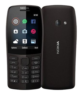 Nokia 210 TA-1139 DualSim Schwarz 2G Bluetooth Radio Snake microSD Tasten Handy NEU