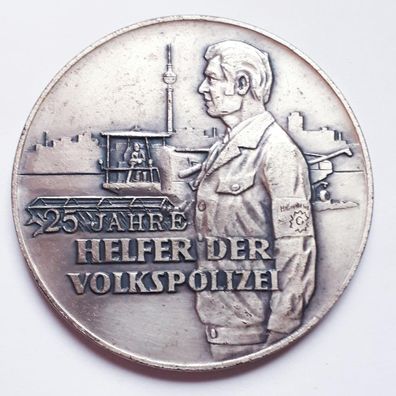 DDR MdI Volkspolizei Medaille 25 Jahre Helfer der Volkspolizei