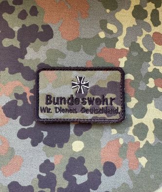 Patch "Bundeswehr - Wir dienen Deutschland" Flecktarn Morale Abzeichen Klett Aufnäher