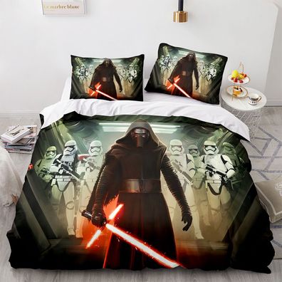 3tlg. Star Wars Darth Vader 3D Bettbezug Set Skywalker Kinder Bettwäsche Kissenbezug