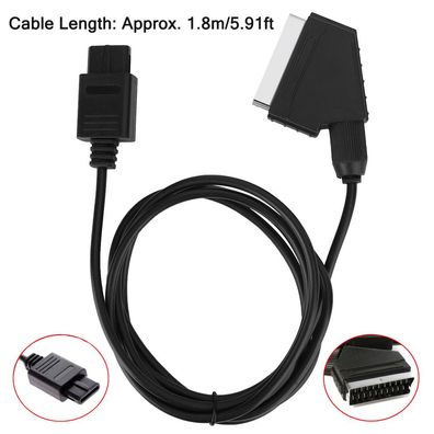 TV Video Scart RGB Kabel Verbindungskabel Für Nintendo SNES Gamecube N64 NGC GCN