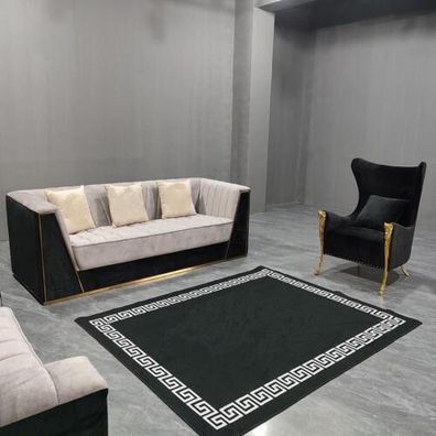 Sofagarnitur Couch Set 3 + 1 Sitz Möbel Gruppe Garnitur Sets Medusa 2tlg