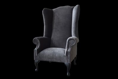 Ohrensessel Sessel Design Polster Sofa Couch Chesterfield Textil Möbel