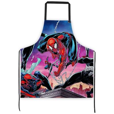 Marvel Avengers Spider Man Café Schürze Kochschürze Wasserdicht ölfest BBQ Apron