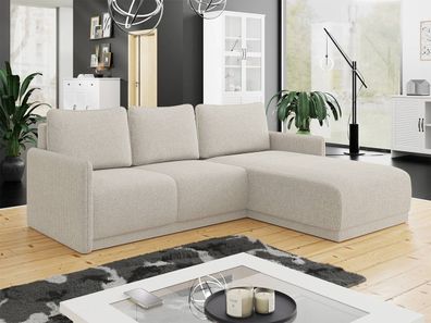 Ecksofa Ozzy mit Schlaffunktion und Bettkasten Polsterecke L-Form Couch