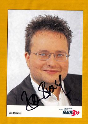 Ben Streubel (deutscher Moderator - SWR ) - persönlich signiert (2)