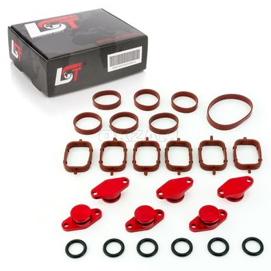 Drallklappen Set 6x 22mm rot O-Ring Dichtung für Opel für BMW für Land Rover